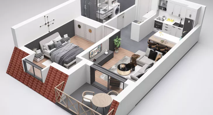 Jednoiposoban stan | 4zida