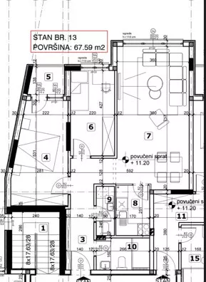 Trosoban stan | 4zida