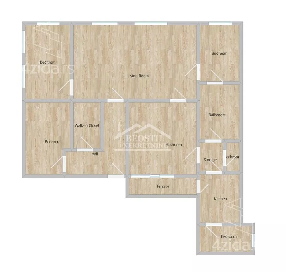 Petosoban stan | 4zida