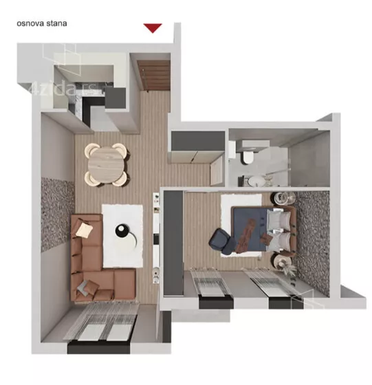 Dvosoban stan | 4zida