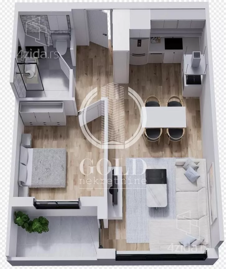 Dvosoban stan | 4zida