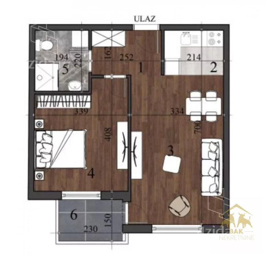 Dvosoban stan | 4zida