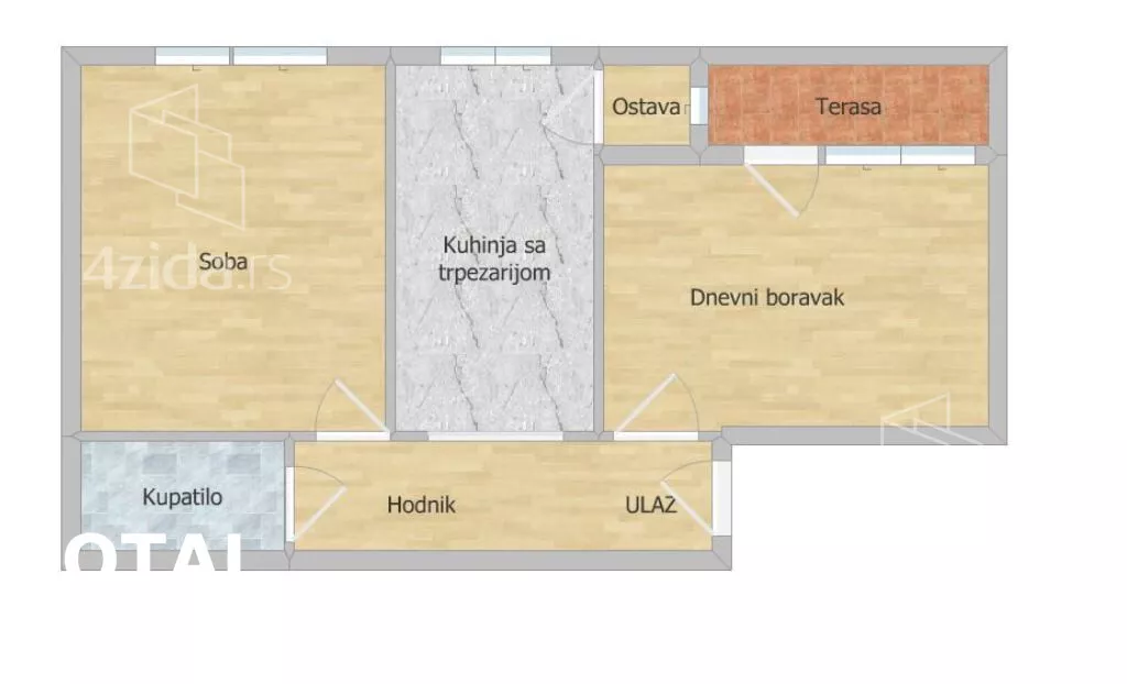 Dvosoban stan | 4zida