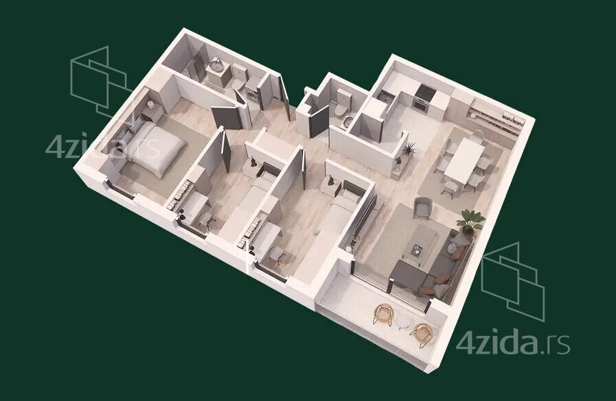 Apartment in Čačak, MZ Park - View 2