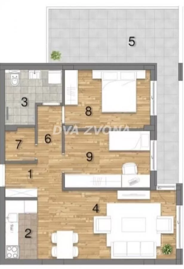 Trosoban stan | 4zida