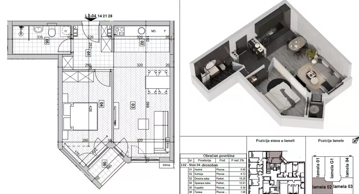 Trosoban stan | 4zida