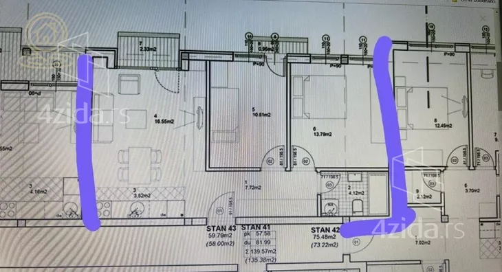 Trosoban stan | 4zida