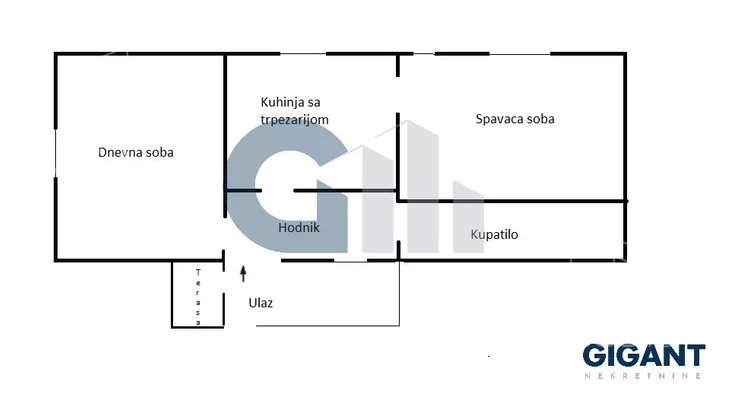 Jednoiposoban stan | 4zida