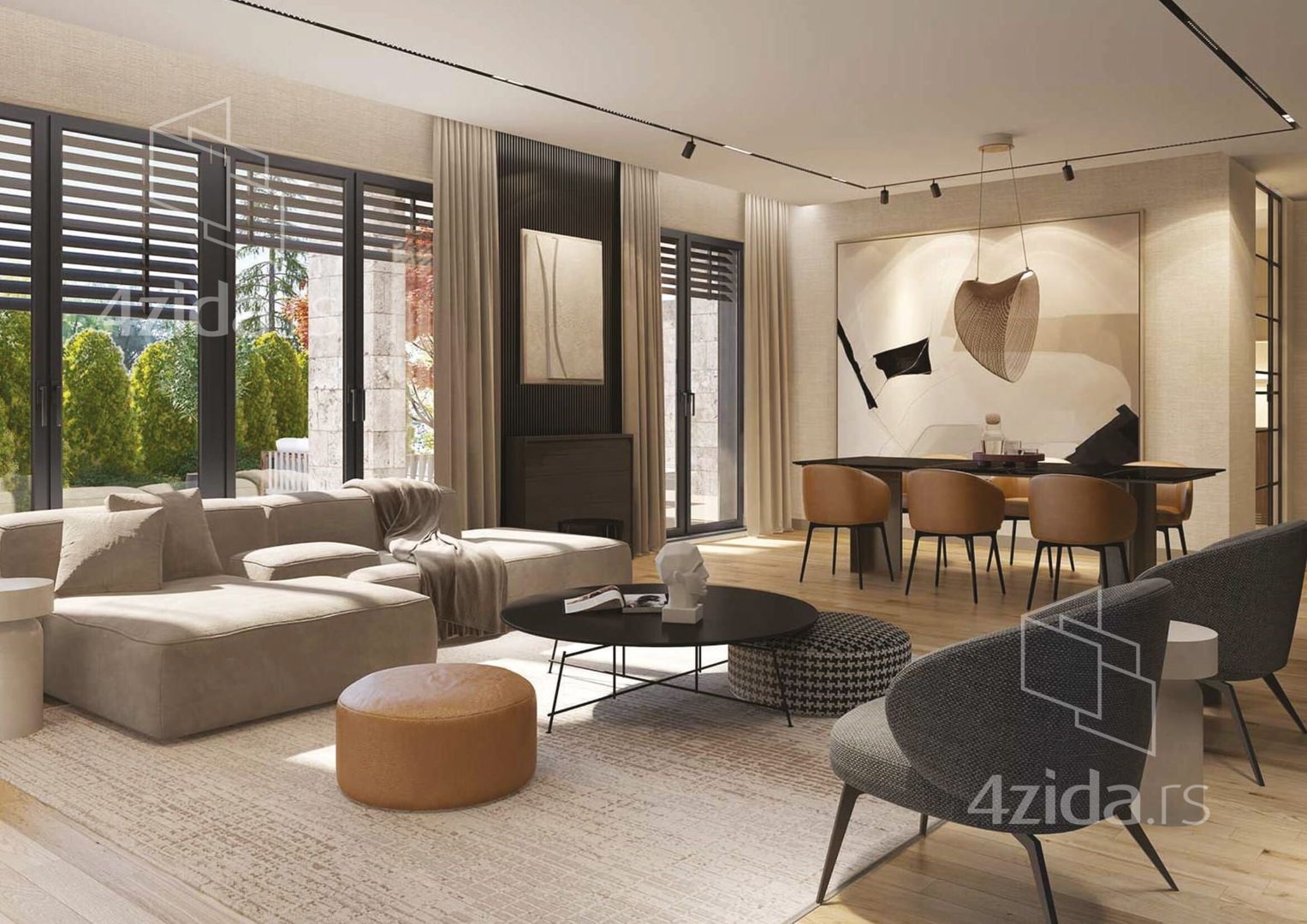 Apartament me 1 dhoma, 177 m²