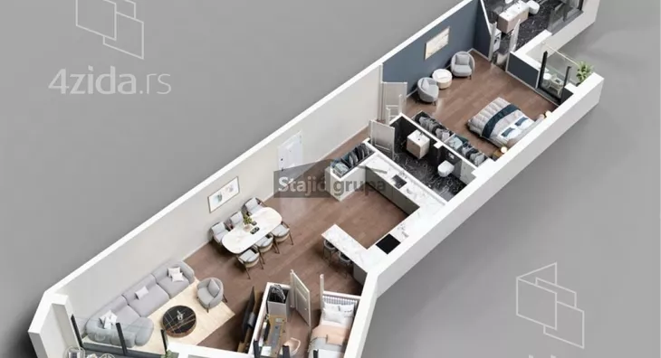 Dvoiposoban stan | 4zida