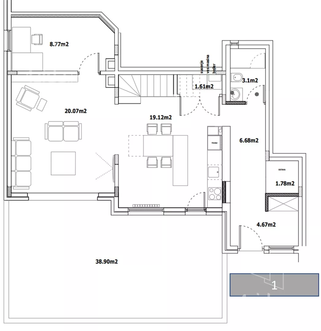 Petosoban stan | 4zida
