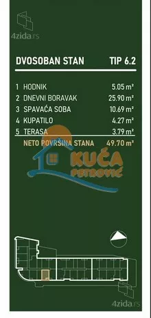 Dvosoban stan | 4zida