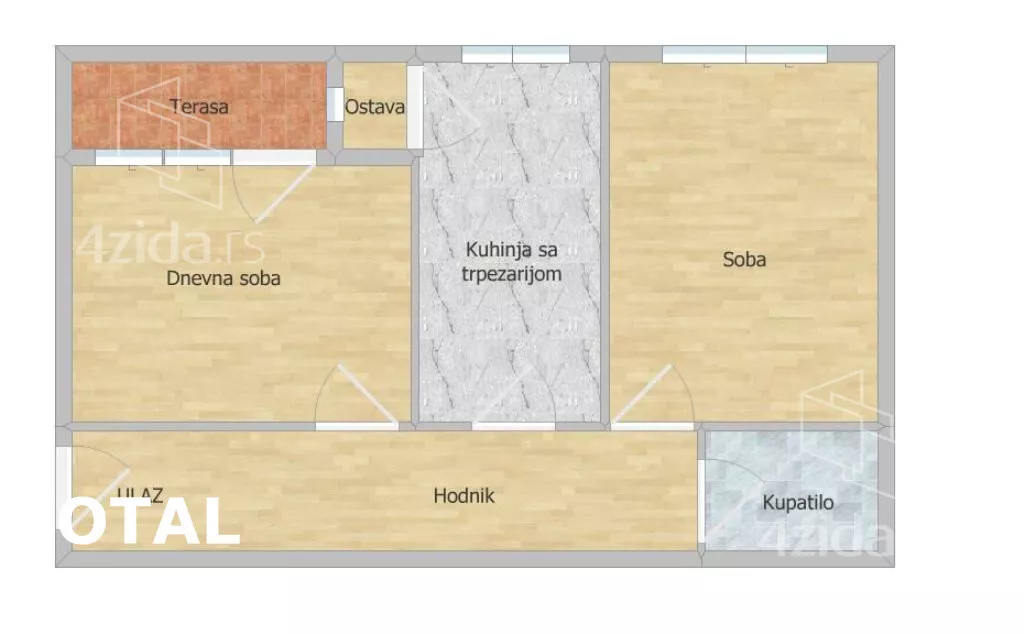 Dvosoban stan | 4zida