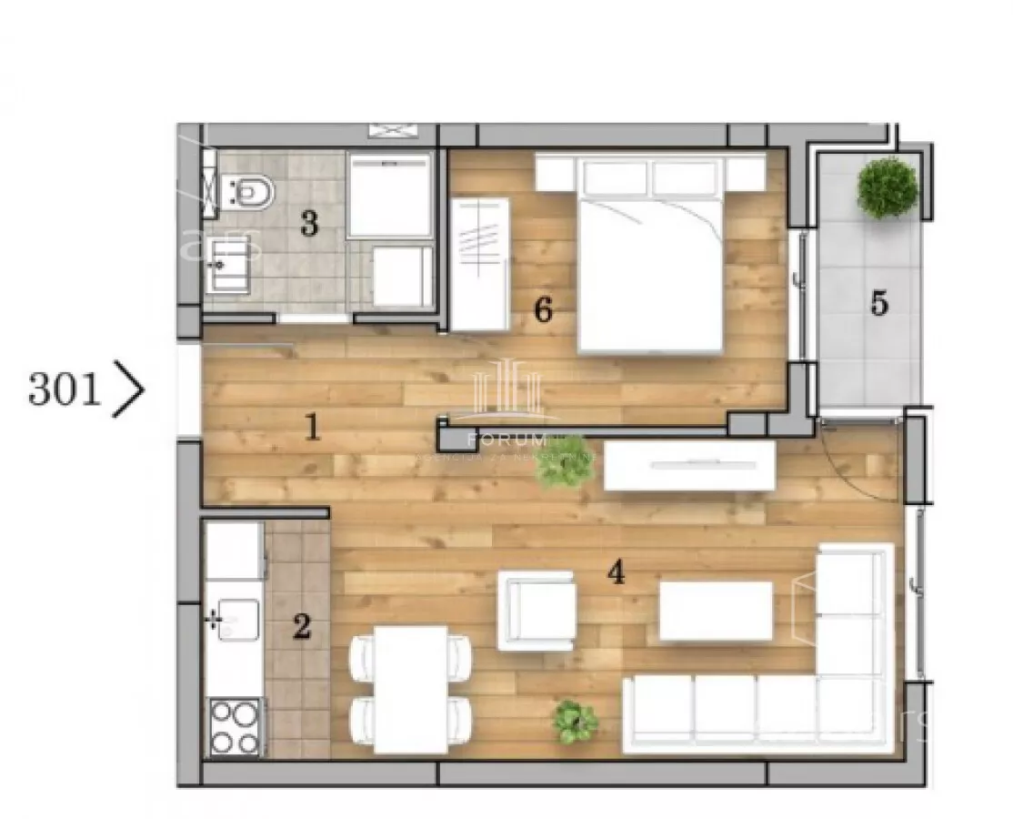 Dvosoban stan | 4zida