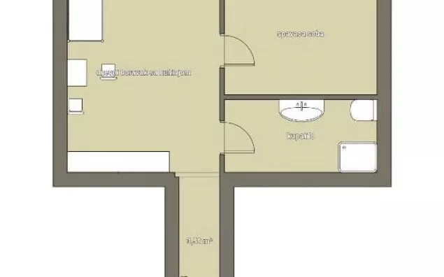 Jednoiposoban stan | 4zida