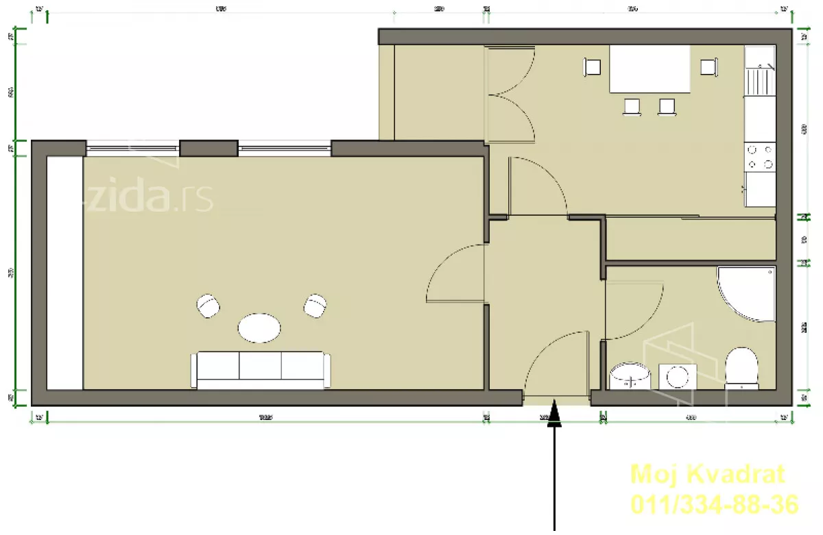 Jednosoban stan | 4zida