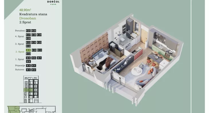 Dvosoban stan | 4zida