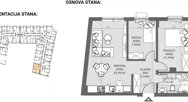 Trosoban stan | 4zida