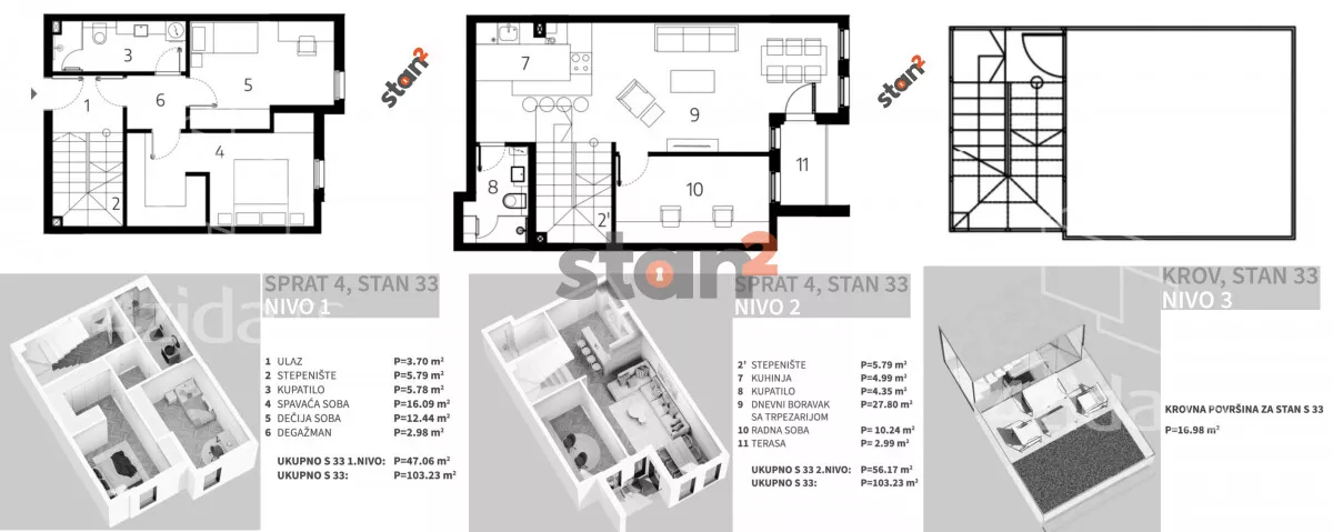 Troiposoban stan | 4zida