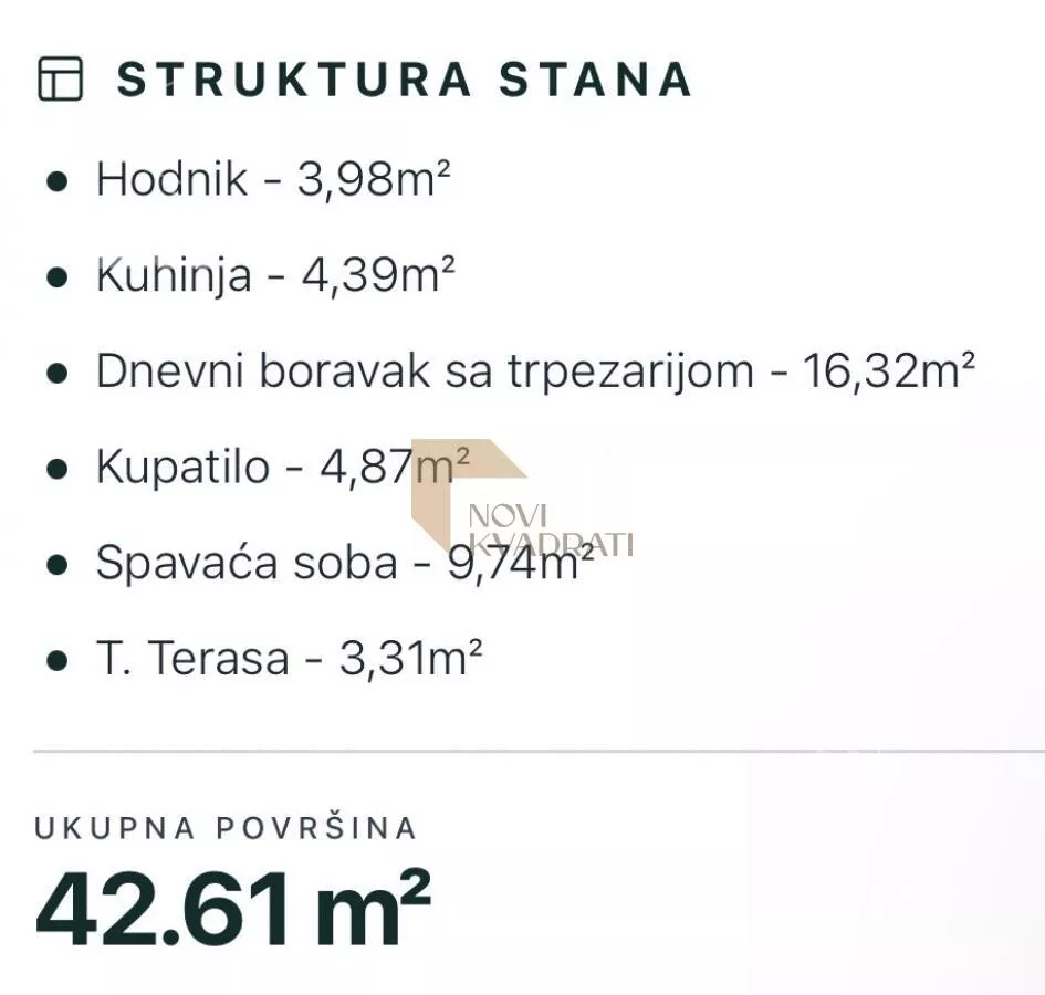 Dvosoban stan | 4zida