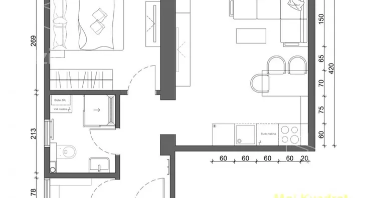 Dvosoban stan | 4zida