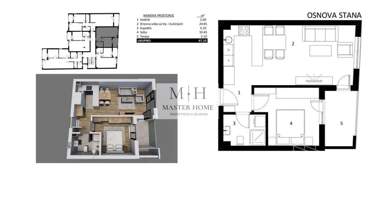 Dvosoban stan | 4zida