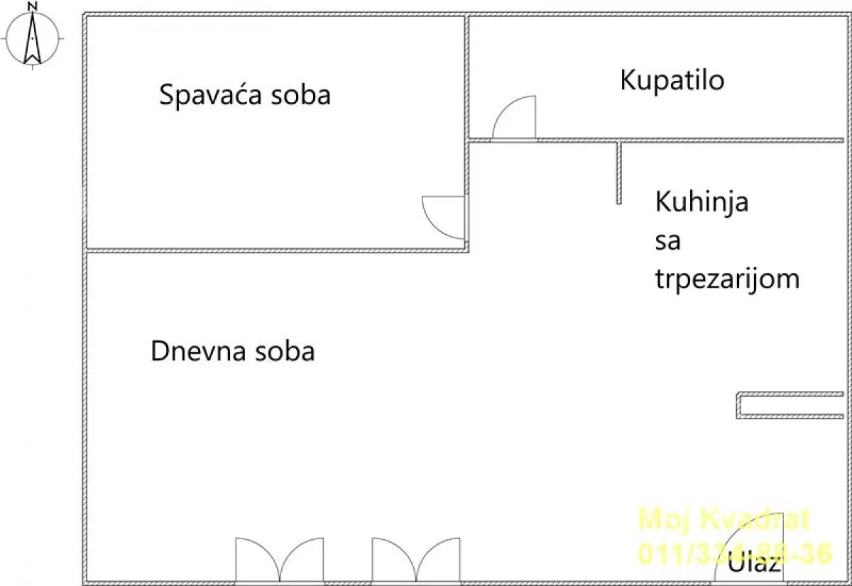Jednoiposoban stan | 4zida