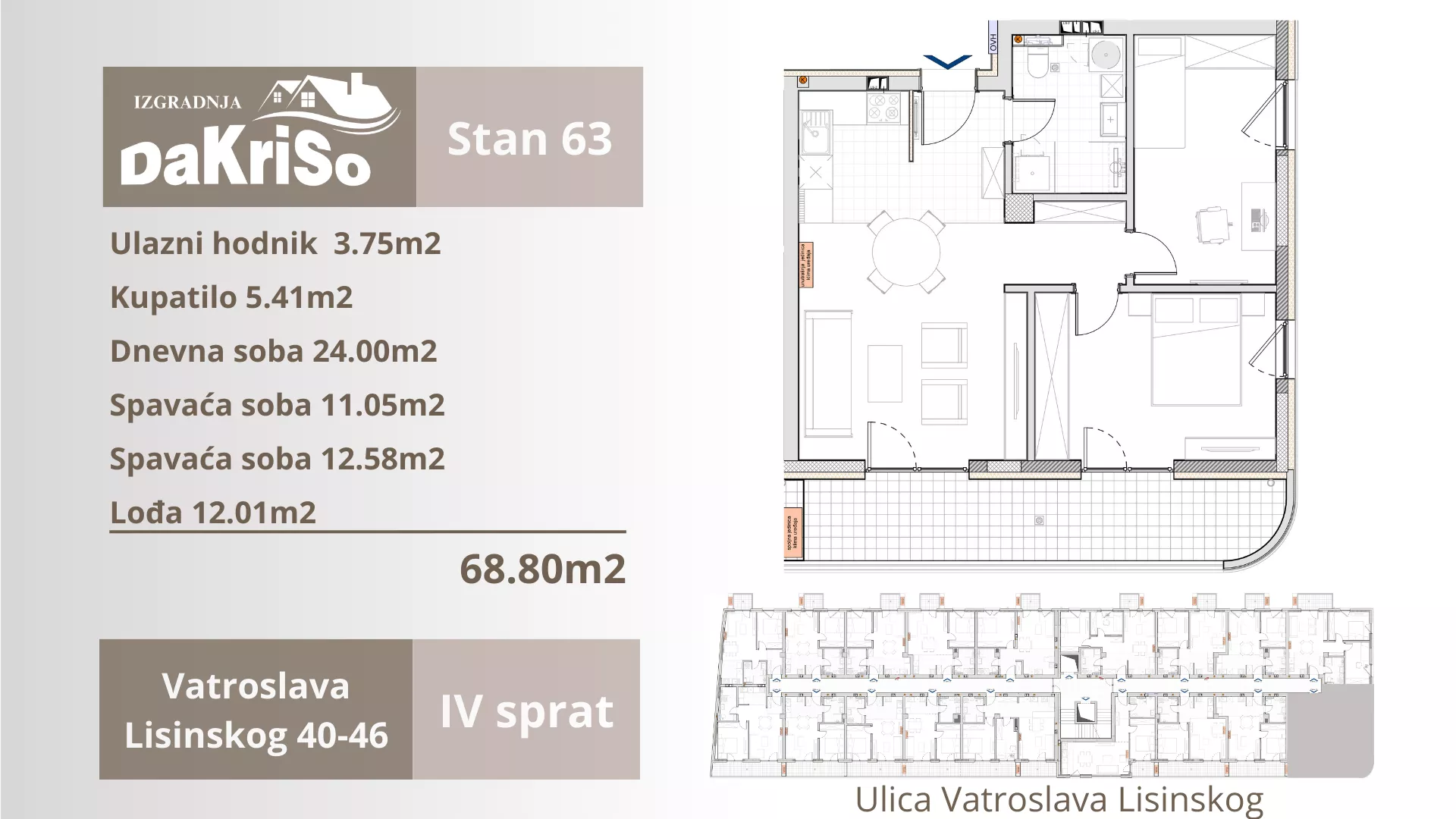 Trosoban stan | 4zida