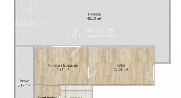 Jednosoban stan | 4zida