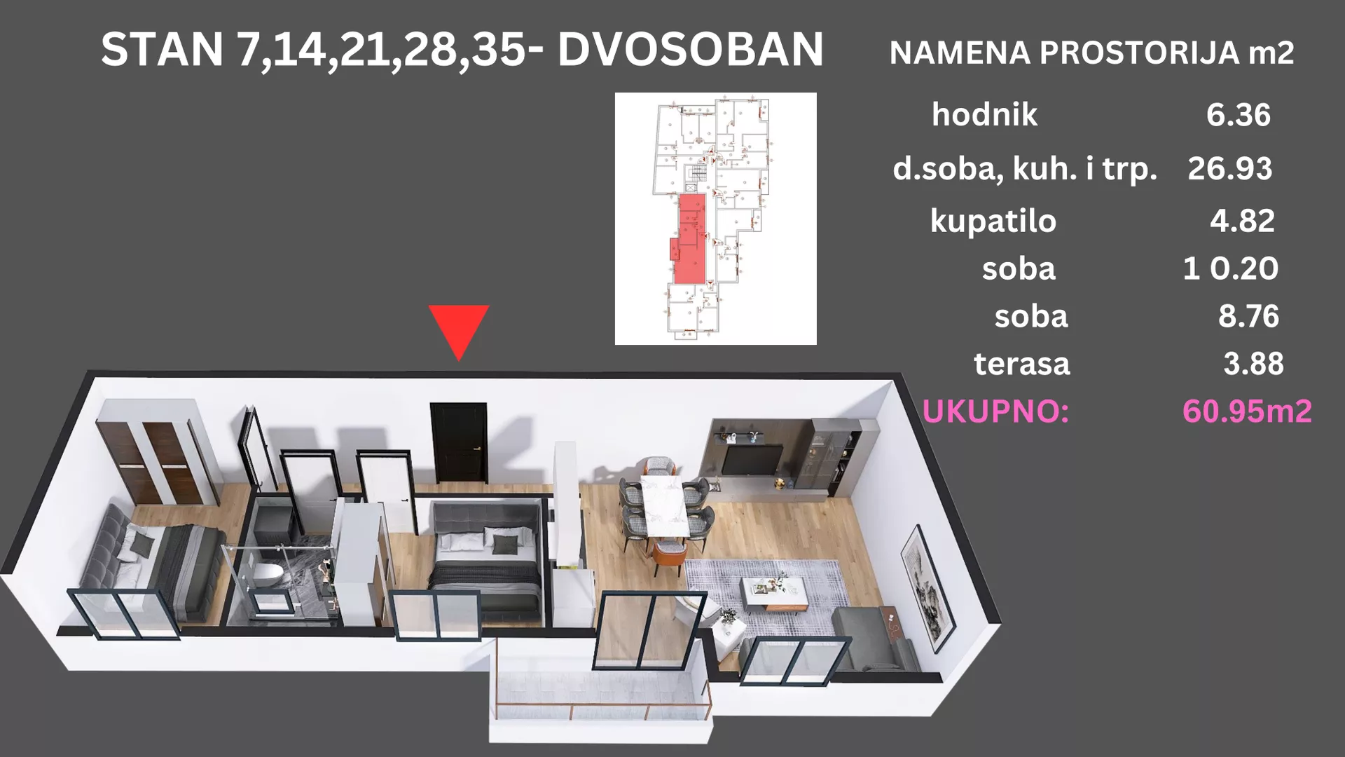 Dvosoban stan | 4zida