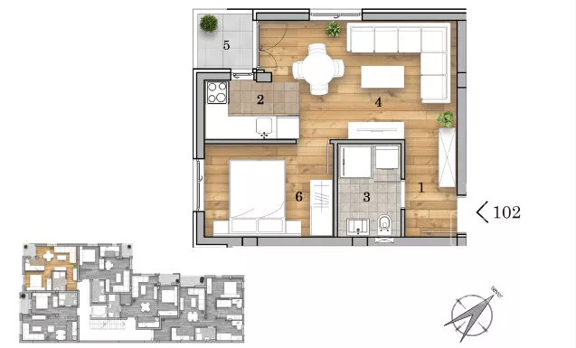 Dvosoban stan | 4zida