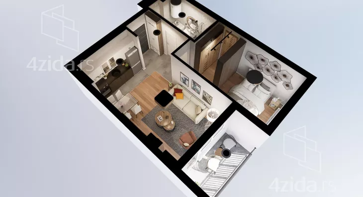 Dvosoban stan | 4zida