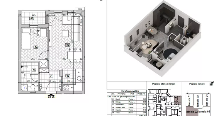 Jednoiposoban stan | 4zida