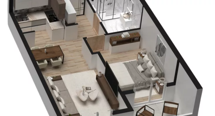 Jednoiposoban stan | 4zida