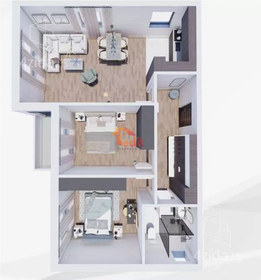 Dvoiposoban stan | 4zida