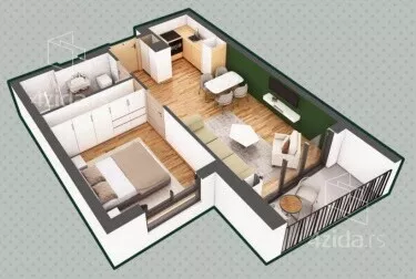 Jednosoban stan | 4zida