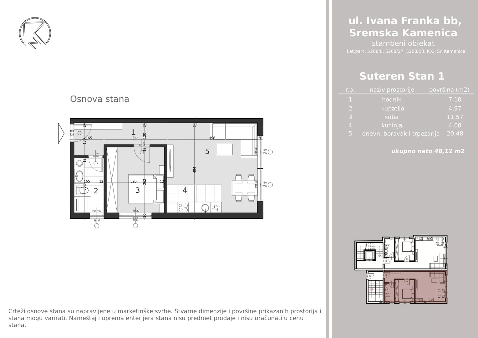 Dvosoban stan | 4zida