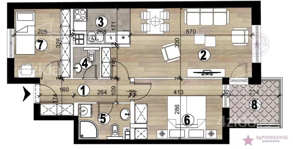 Dvoiposoban stan | 4zida