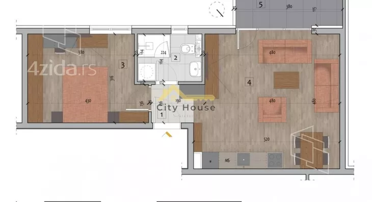 Dvosoban stan | 4zida