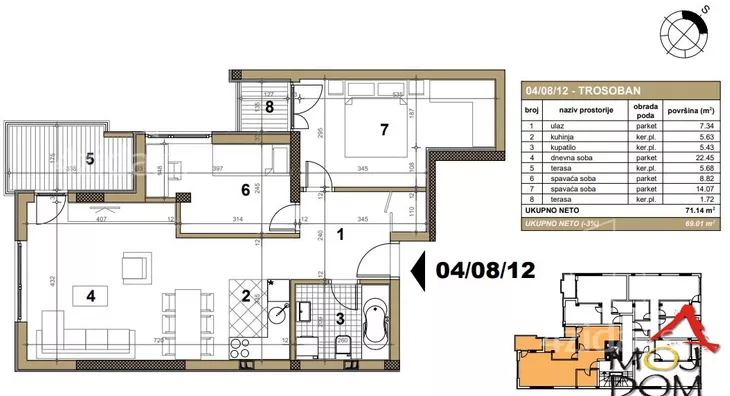 Trosoban stan | 4zida