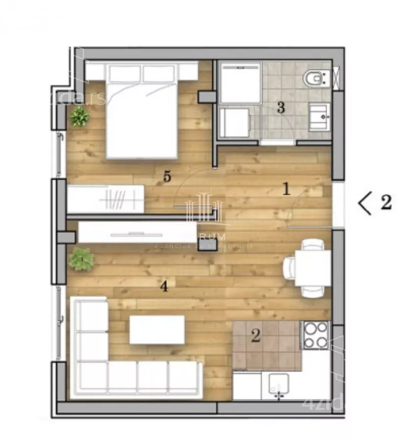 Dvosoban stan | 4zida