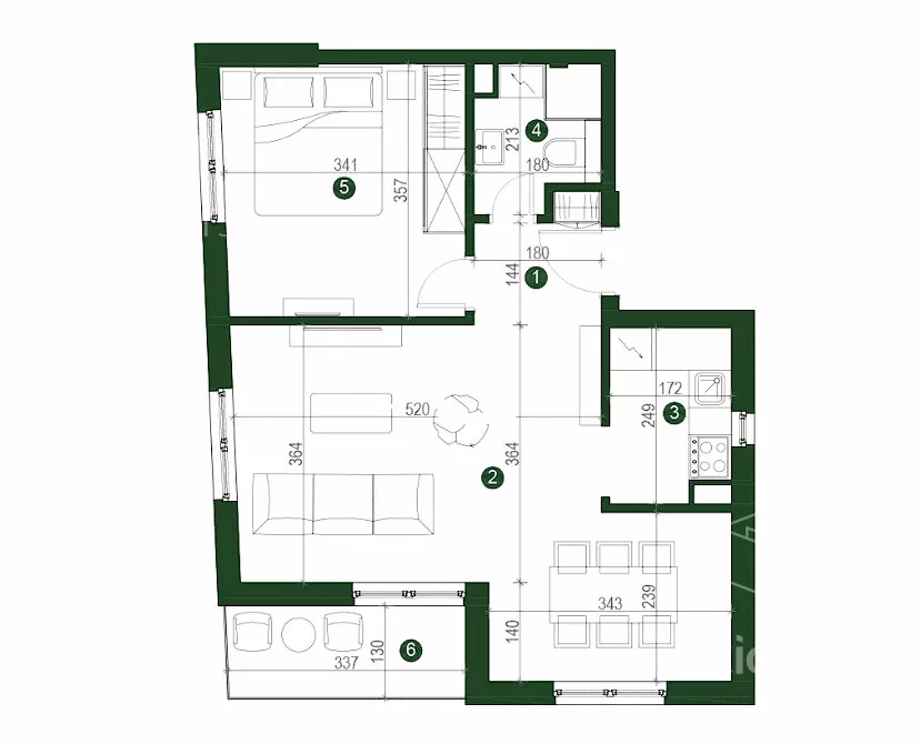 Dvosoban stan | 4zida