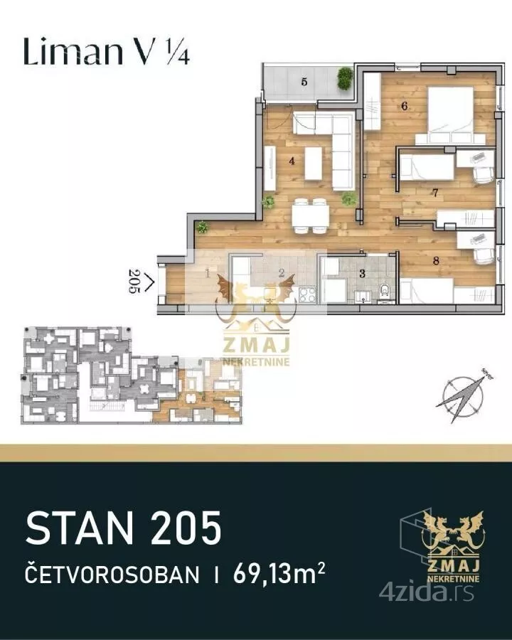 Troiposoban stan | 4zida