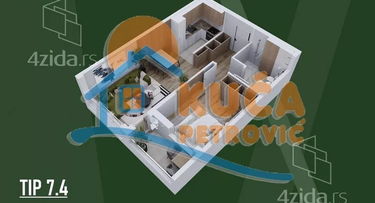 Dvosoban stan | 4zida