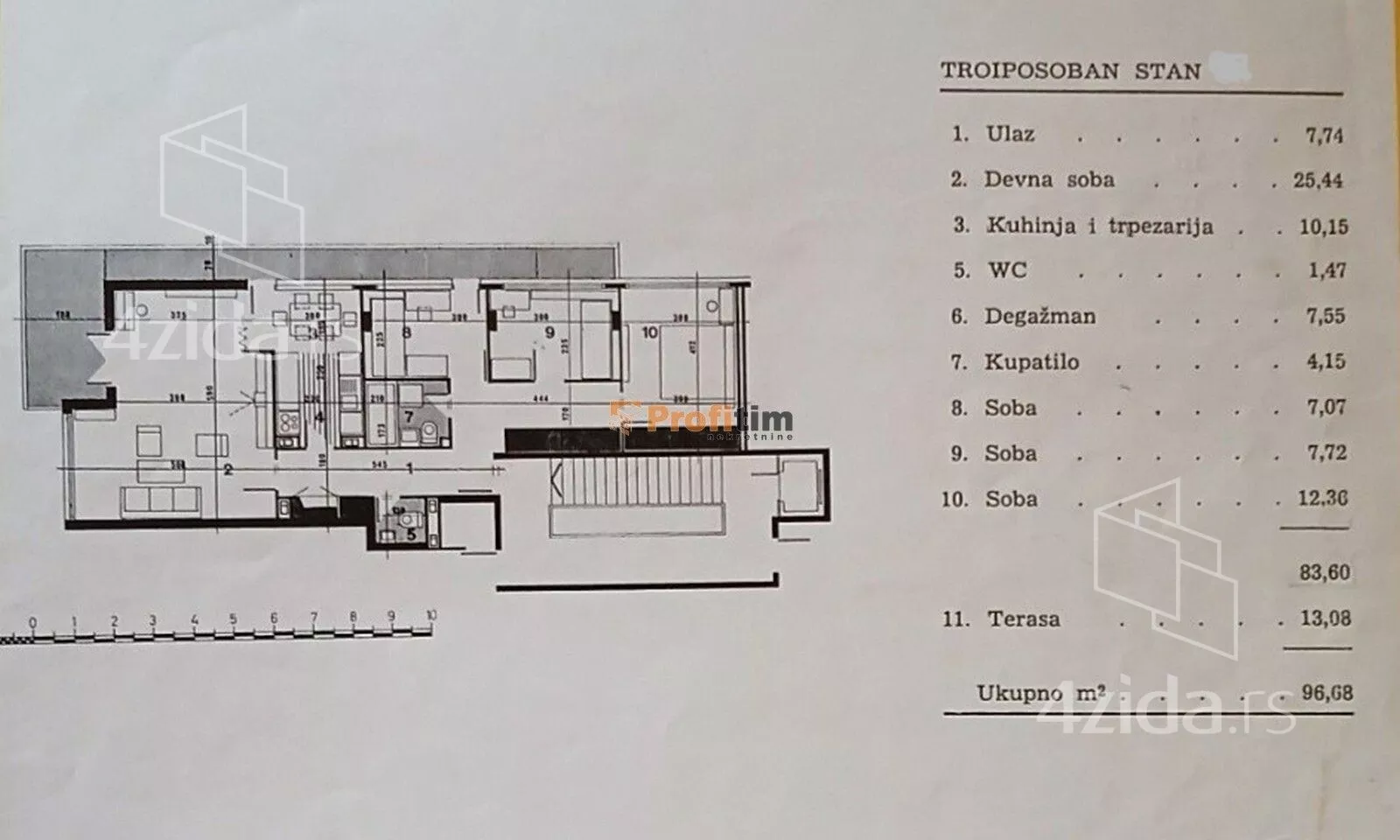 Troiposoban stan | 4zida