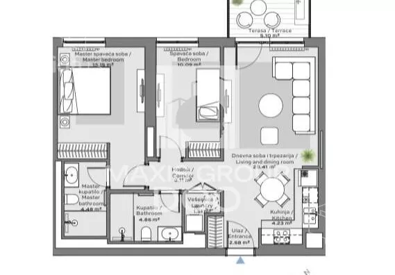 Trosoban stan | 4zida
