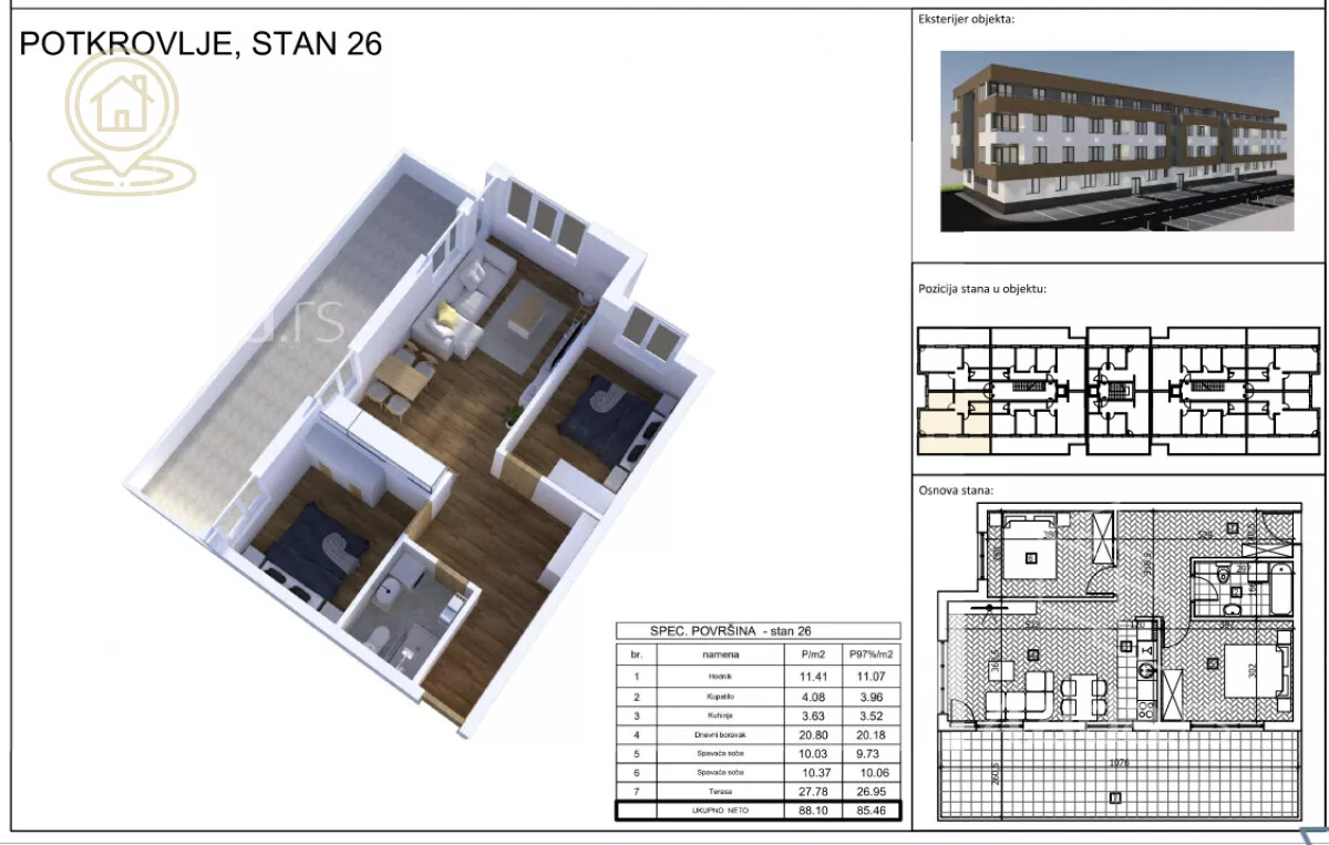 Četvorosoban stan | 4zida