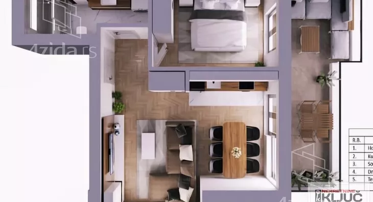 Dvosoban stan | 4zida