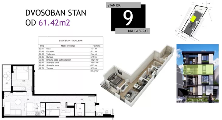 Trosoban stan | 4zida