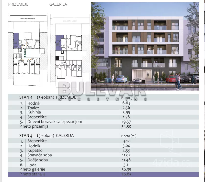 Trosoban stan | 4zida